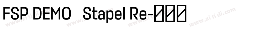 FSP DEMO   Stapel Re字体转换